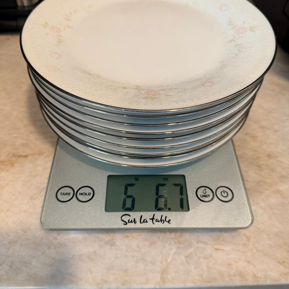 Noritake Temptation 2752 Salad Plates 8 1/4 Inch Set of 9 Japan